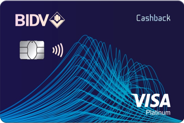Hình ảnh mẫu thẻ BIDV Visa Platinum Cashback