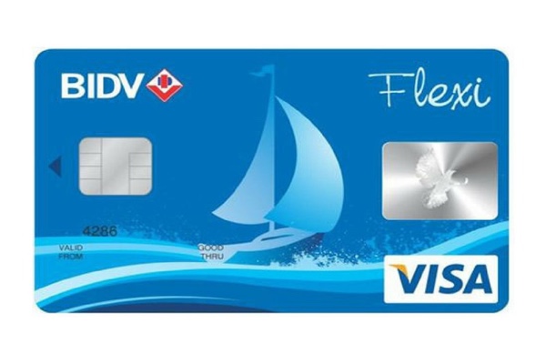 Hình ảnh mẫu thẻ BIDV Visa Flexi