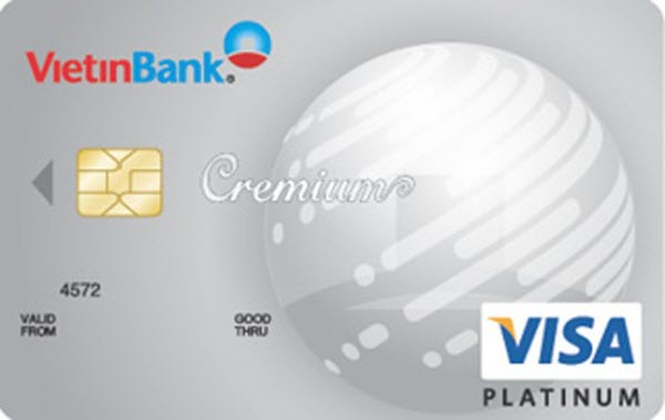 Thẻ tín dụng Vietinbank Visa bạch kim