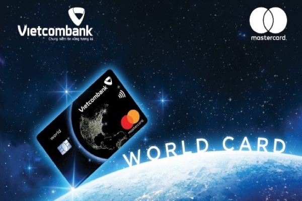 Làm thẻ Vietcombank MasterCard World; miễn lãi 55 ngày, bảo hiểm 10.5 tỷ