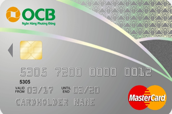 Hình ảnh mẫu thẻ tín dụng OCB hạng chuẩn