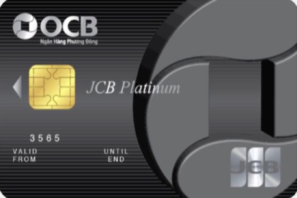 Hình ảnh mẫu thẻ tín dụng OCB JCB Platinum 