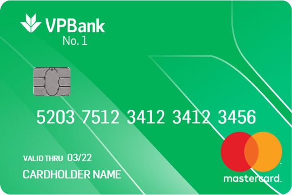 Hình ảnh mẫu thẻ tín dụng Number 1 VP Bank